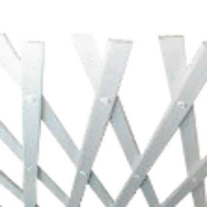 Nortene Espaldera semirredonda Trelliflex - An x Al: 0,5 x 1,5 m, Extensible, Blanco