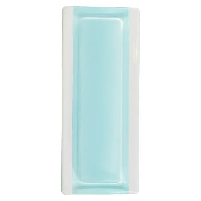 Fuchs Design Perfil de bloques de vidrio - Azul claro, 18 x 8 cm, Vidrio - Vista frontal