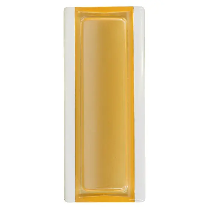 Fuchs Design Perfil de bloques de vidrio - Oro, 18 x 8 cm, Vidrio - Vista frontal