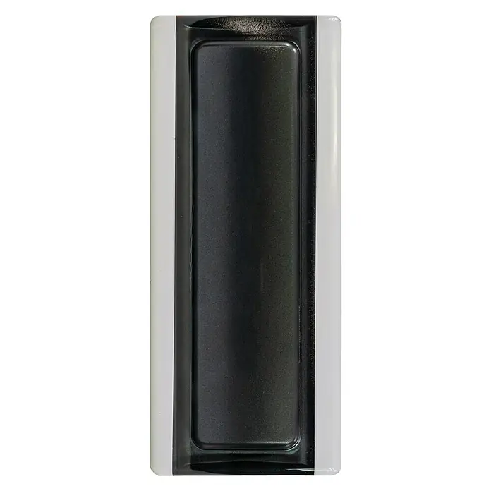 Fuchs Design Perfil de bloques de vidrio - Negro, 18 x 8 cm, Vidrio - Vista frontal