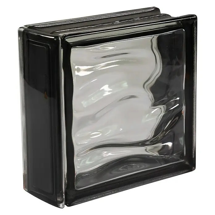 Fuchs Design Perfil de bloques de vidrio - Negro, 18 x 8 cm, Vidrio - Producto en uso