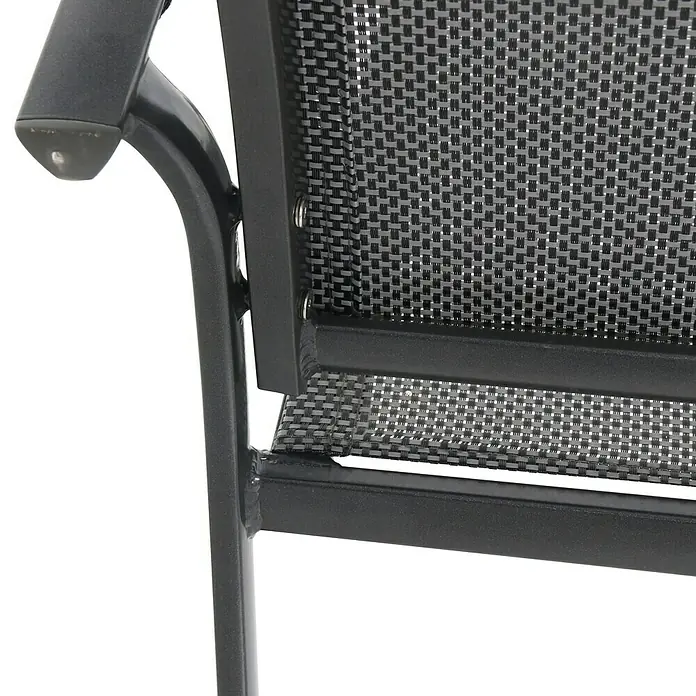 Sunfun Maja Silla apilable - Antracita, L x An x Al: 59 x 59,5 x 88 cm