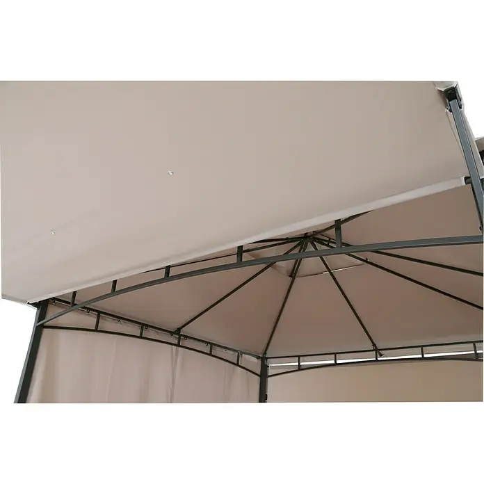Sunfun Carpa con laterales Barcelona - L x An: 300 x 300 cm, Color del techo: Claro