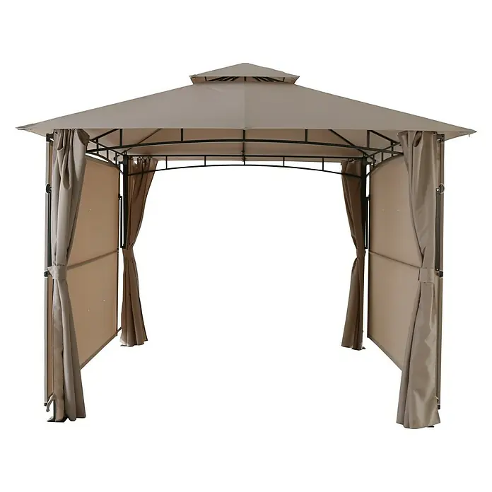 Sunfun Carpa con laterales Barcelona - L x An: 300 x 300 cm, Color del techo: Claro