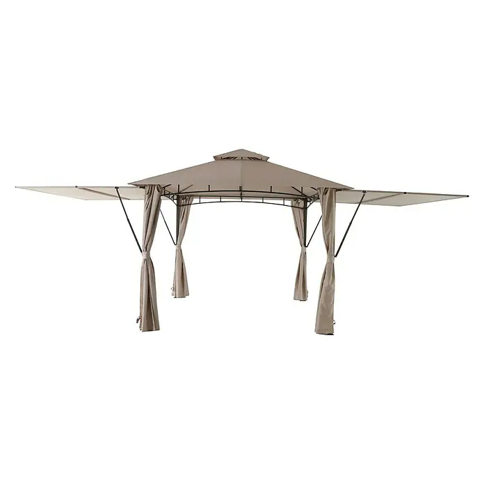 Sunfun Carpa con laterales Barcelona - L x An: 300 x 300 cm, Color del techo: Claro