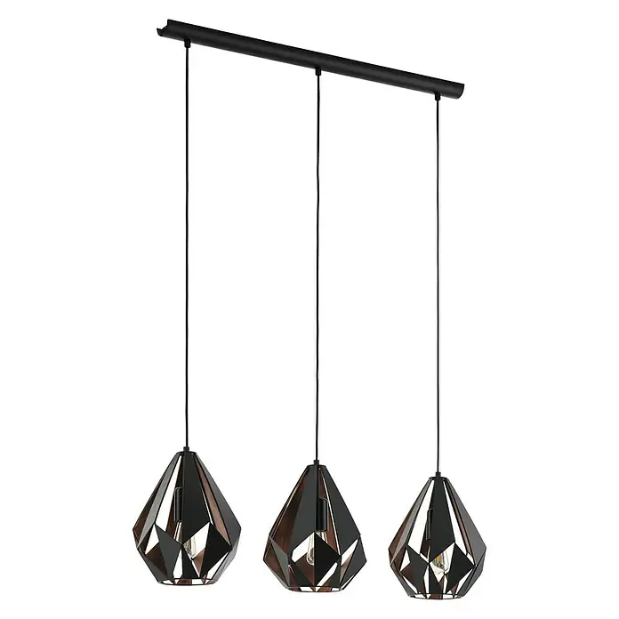 Eglo Carlton 1 Pendelleuchte rund - Ø x H: 205 mm x 110 cm