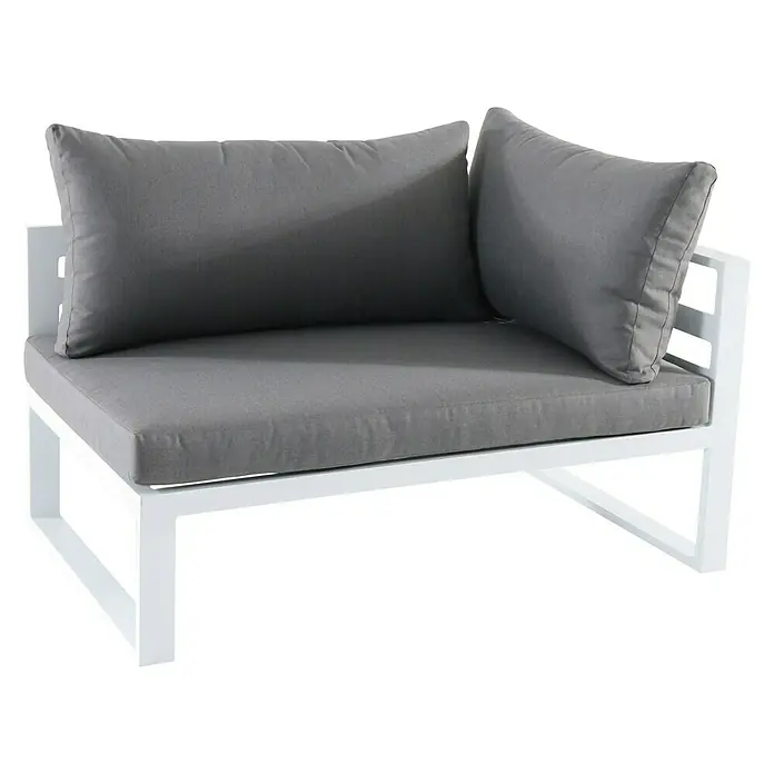 Sunfun Hannah Conjunto de muebles - 5 piezas, Textil, Gris, Gris claro