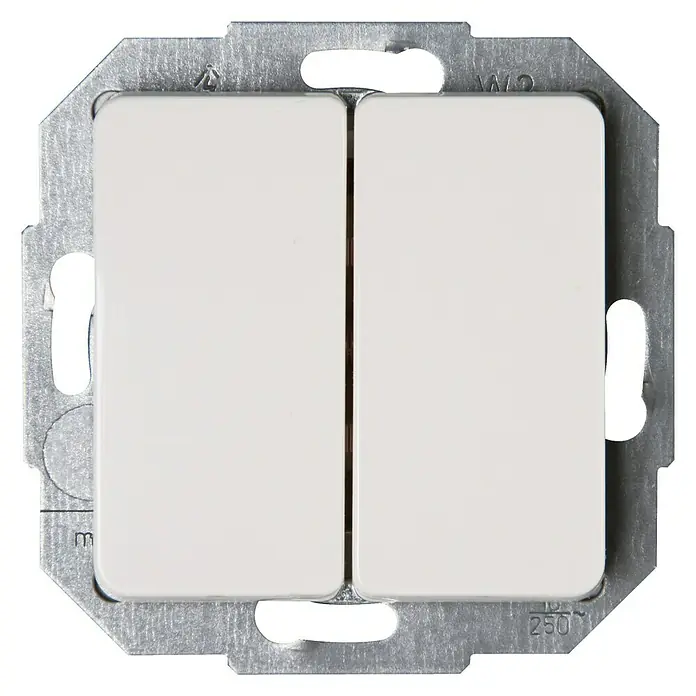 Voltomat Milano Serieschakelaar - Wit, Inbouw, Kunststof, Nominale stroom: 10 AX