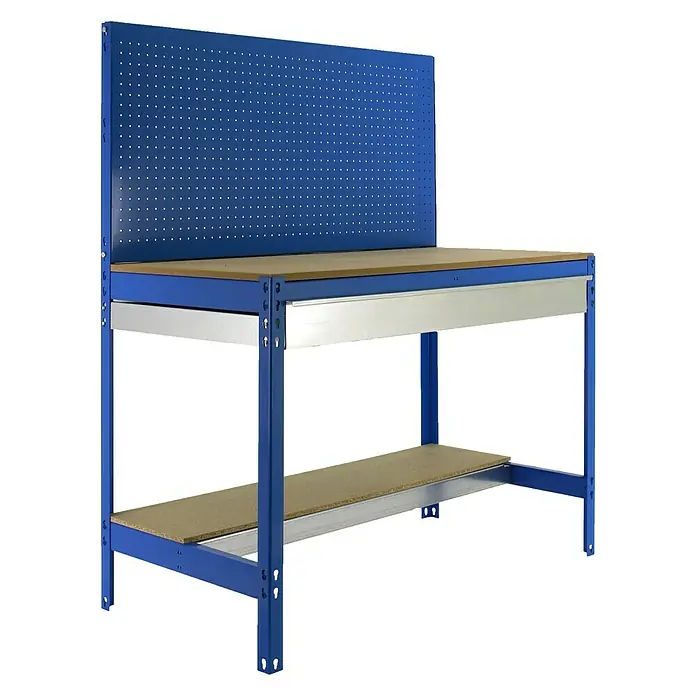 Simonrack Simonwork Werkbank BT-2 Box 900 - L x B x H: 61 x 91 x 144,5 cm, Anzahl Schubladen: 1 Stk., Blau - Ansicht von oben