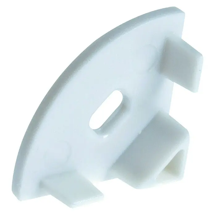 Alverlamp Tapa final de perfil esquinero - PVC, Blanco