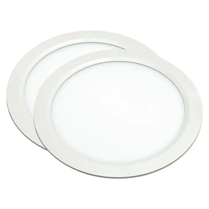 Alverlamp Pack downlights LED - 36 W, Color de luz: Blanco neutro, Ø x Al: 22 x 2,5 cm