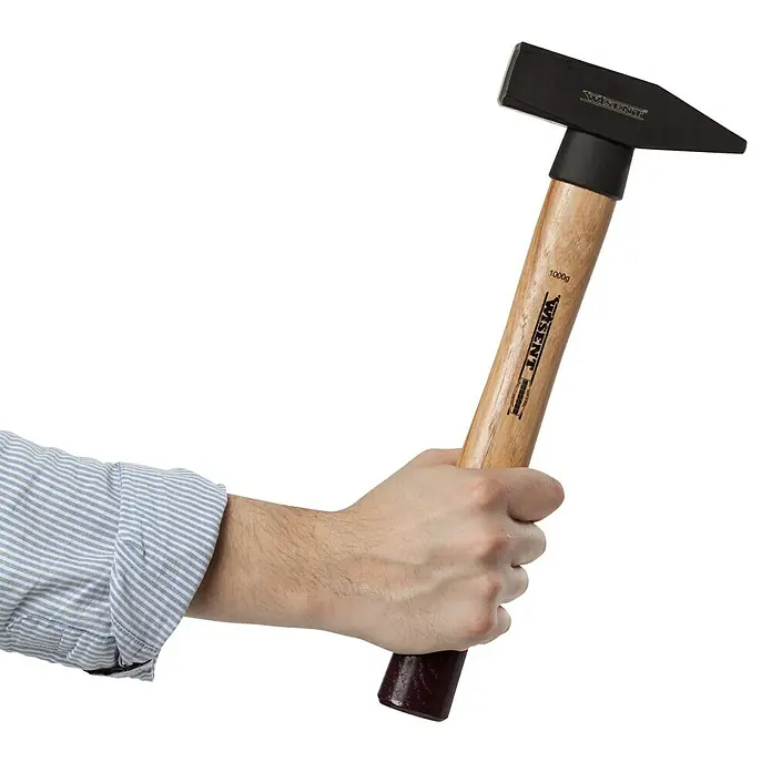 Wisent Schlosserhammer - 1.000 g, Holz Hickory
