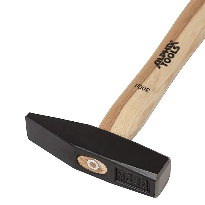 Alpha Tools Martillo de cerrajero - 300 g, Madera de fresno