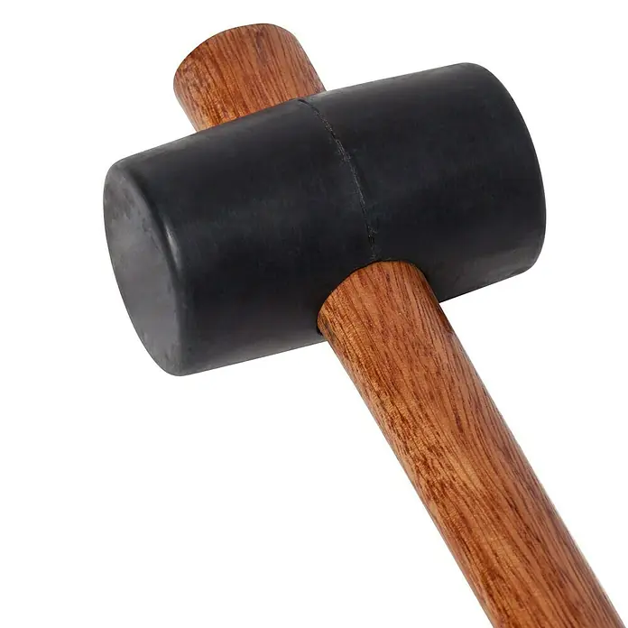Wisent Gummihammer - Holz, Durchmesser Kopf: 54 mm
