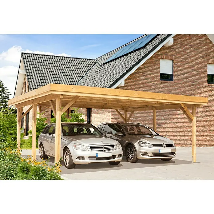 Carport KH 102 - 5,1 x 6,04 m, Einfahrtshöhe: 2,1 m