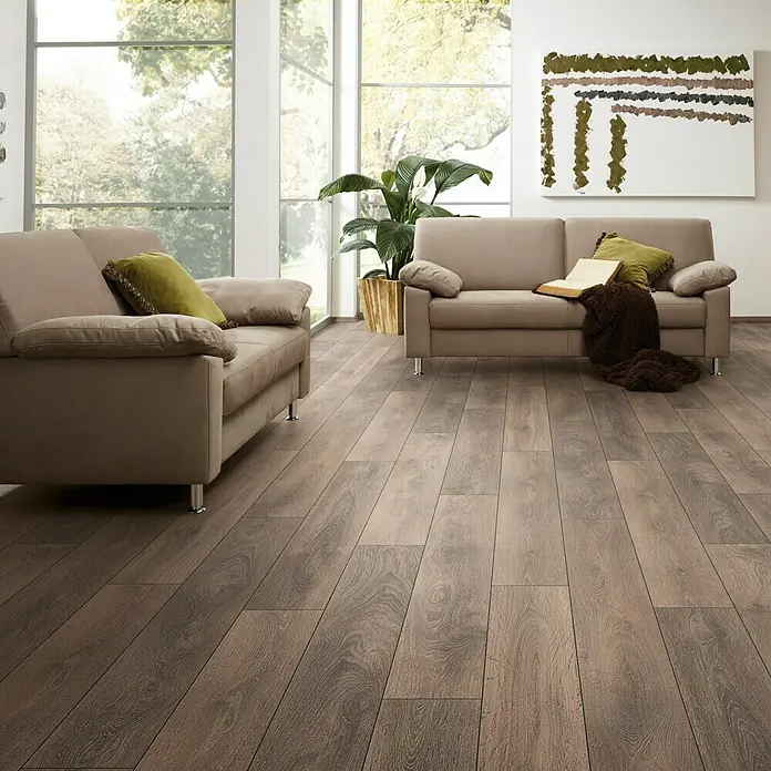 LOGOCLIC Vinto Laminat Eiche Assisi - 1.285 x 192 x 8 mm, Landhausdiele - Stimmungsaufnahme