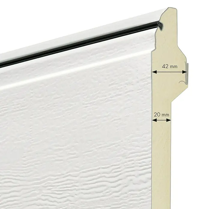 Garagedeur IsoMatic - b x h: 2.500 x 2.125 mm, Zuiver wit