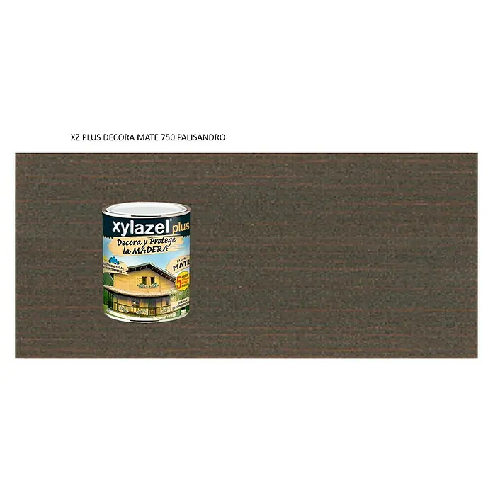 Xylazel Protección para madera lasur Decora - Palisandro, 750 ml, Mate