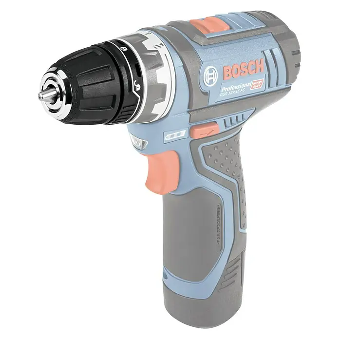Bosch Professional Bohrfutter GFA 12-B - Passend für: Bosch Professional Akku-Bohrschrauber GSR 12V-15 - Linke Seitenansicht