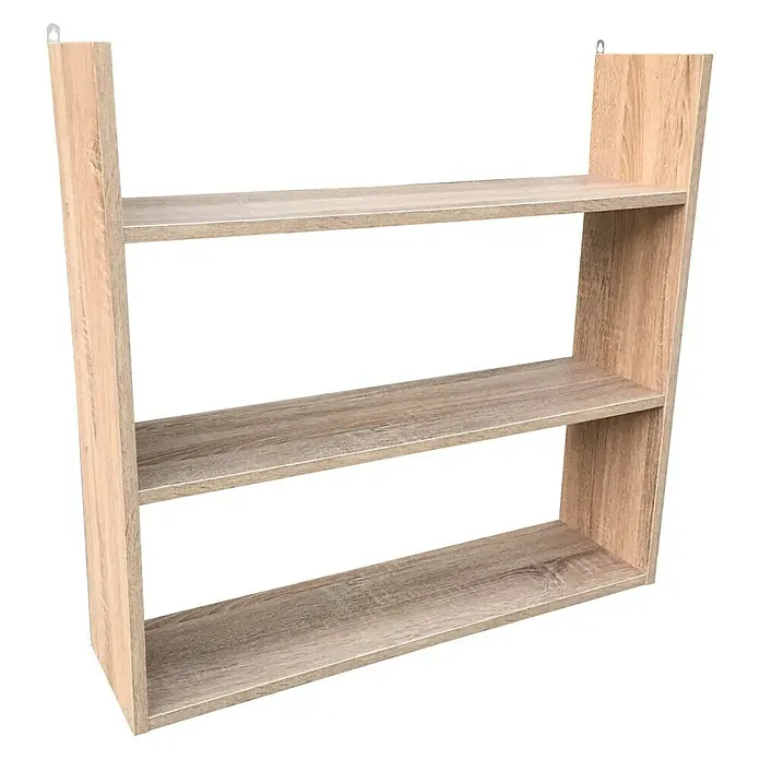 BHP Wandregal - L x B x H: 18 x 70 x 67 cm, Eiche - Rechte Seitenansicht