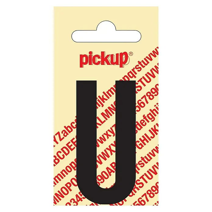 Pickup Naljepnica - Motiv: U, Crne boje, Visina: 60 mm