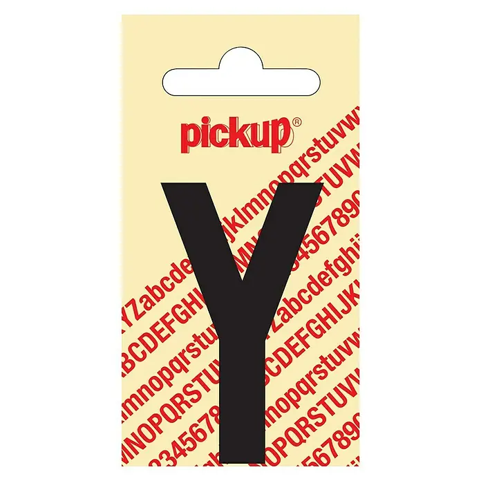 Pickup Naljepnica - Motiv: Y, Crne boje, Visina: 60 mm