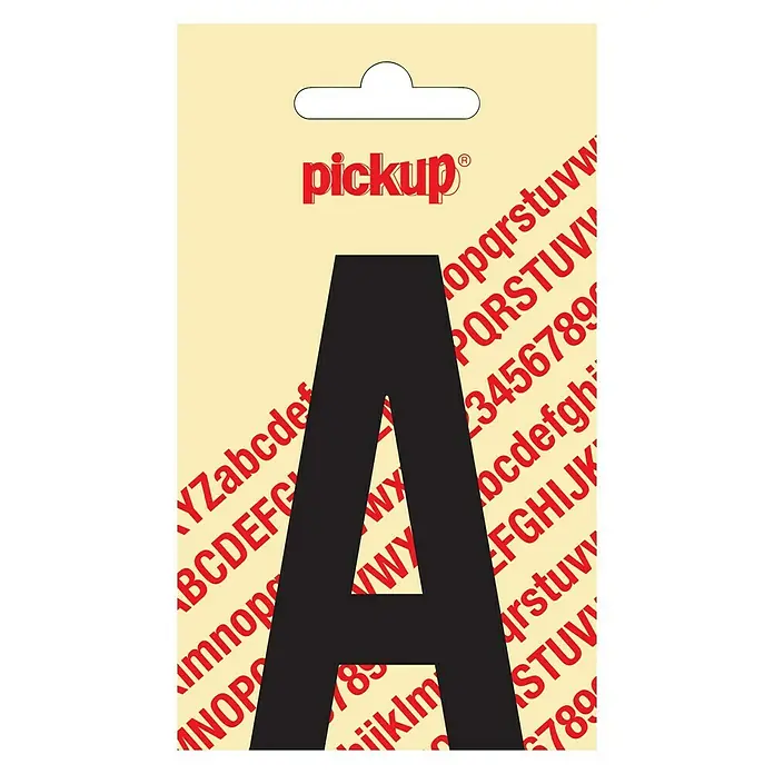 Pickup Naljepnica - Motiv: A, Crne boje, Visina: 90 mm