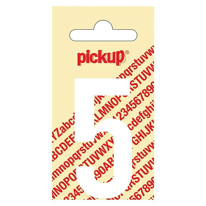 Pickup Naljepnica - Motiv: 5, Bijele boje, Visina: 60 mm