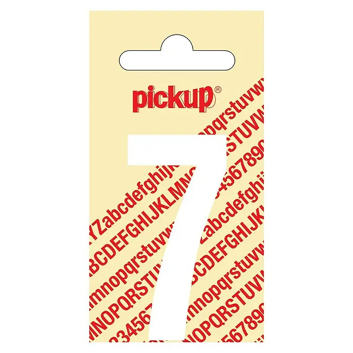 Pickup Naljepnica - Motiv: 7, Bijele boje, Visina: 60 mm