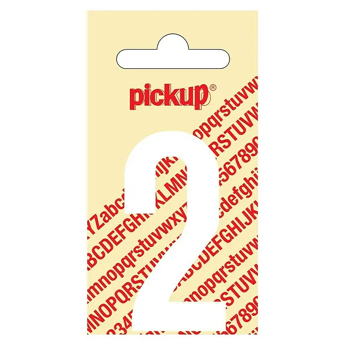 Pickup Naljepnica - Motiv: 2, Bijele boje, Visina: 60 mm