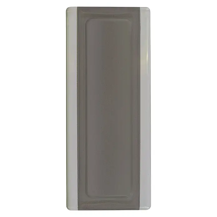 Fuchs Design Perfil de bloques de vidrio - Antracita, 18 x 8 cm, Vidrio - Vista frontal