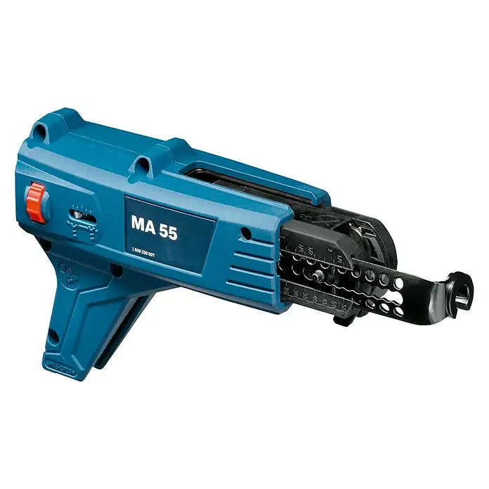 Bosch Professional Magazinvorsatz MA 55 - Maße Schrauben: Max. 6 mm - Rechte Seitenansicht