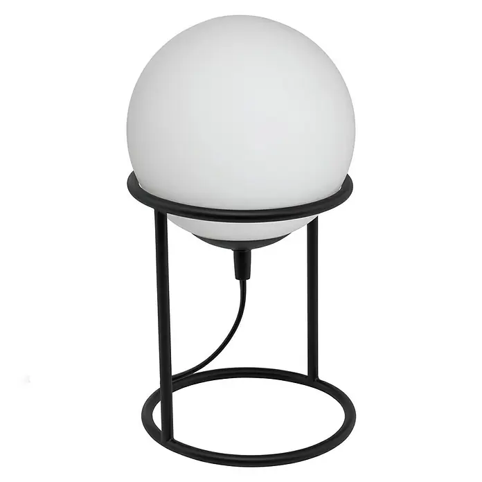 Eglo Lámpara de sobremesa Castellato 1 - 28 W, Blanco, Negro, E14 - Vista frontal