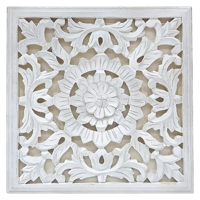 Cuadro de madera Mandala - Cuadrado, An x Al: 40 x 40 cm