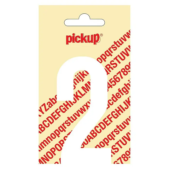 Pickup Naljepnica - Motiv: 2, Bijele boje, Visina: 90 mm