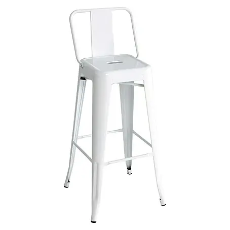 Taburete alto con respaldo