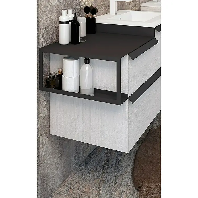 Baden Haus Qubo Regalfach - Metall, Schwarz