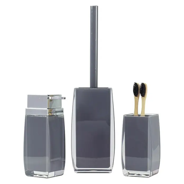 Deblanch Dinamica Gris Vaso de encimera - Plástico, Gris