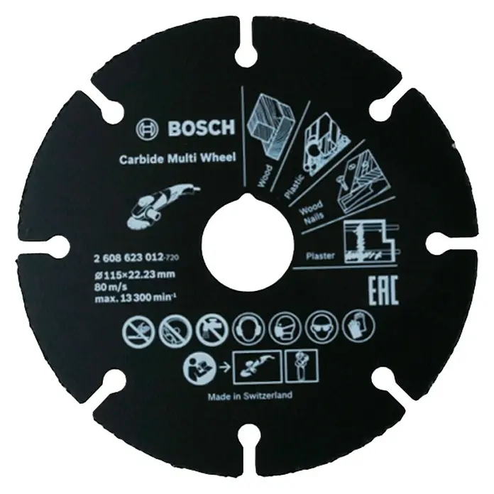 Bosch Professional Karbidna rezna ploča Multiwheel - Promjer rezne ploče: 115 mm, Prikladno za: Cijevi, 1 Kom.