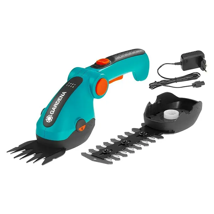 Gardena ComfortCut Akku-Gras- & Strauchschere - 3,6 V, Li-Ionen, 3 Ah, 1 Akku, Schnittbreite: 8 cm - Vorderansicht