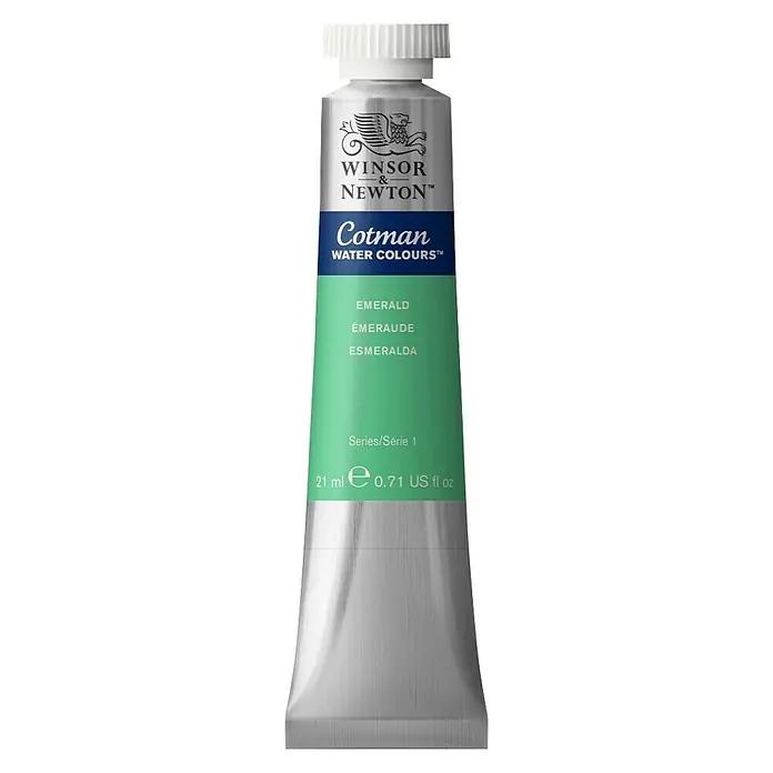 Winsor & Newton Cotman Akvarel boja - Smaragdne boje, 21 ml, Tuba - Pogled sprijeda