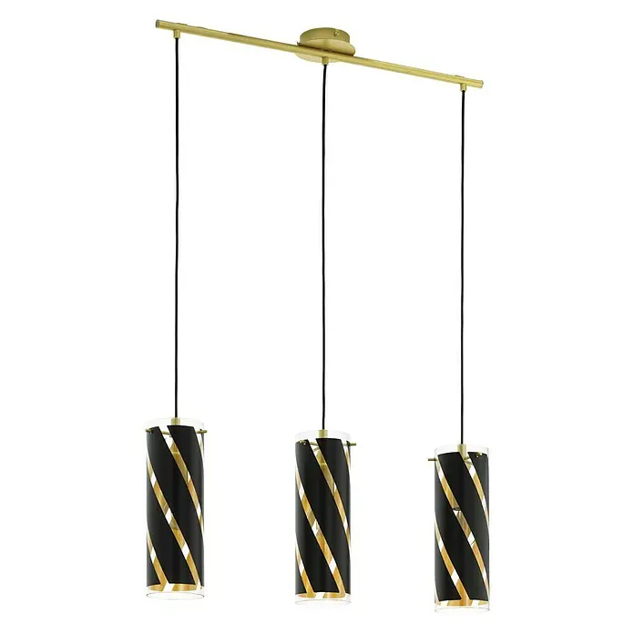 Eglo Pinto Nero 1 Pendelleuchte - Höhe: 110 cm - Vorderansicht