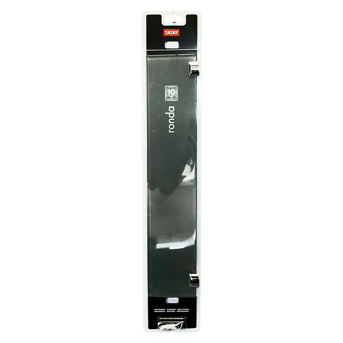 Tatay Ronda Estante para baño - Ancho: 49,5 cm, Vidrio, Transparente, Cromo