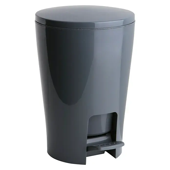 Tatay Cubo con pedal Diabolo - 5 l, Antracita, Redonda, Plástico