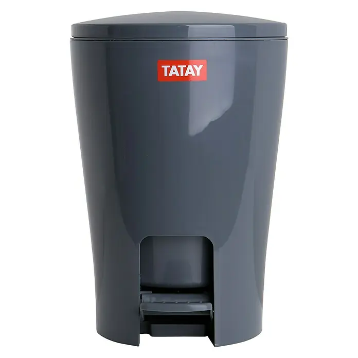 Tatay Cubo con pedal Diabolo - 5 l, Antracita, Redonda, Plástico