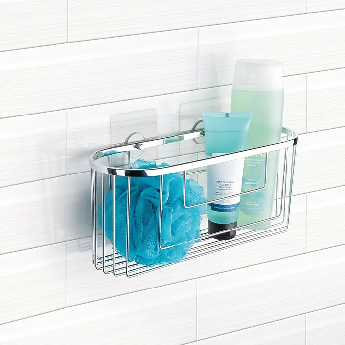Tatay Cesta de baño oval Krom - 11 x 30 x 13 cm, Cromo