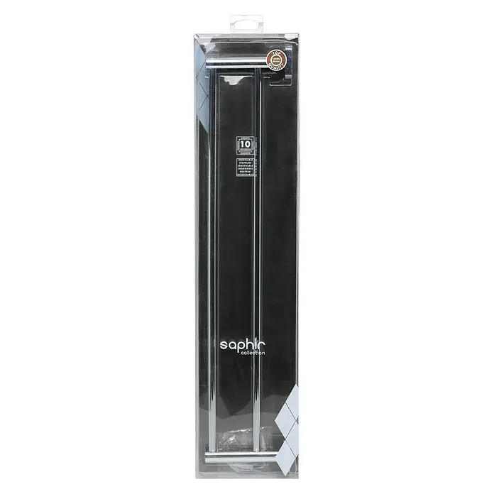 Tatay Saphir Soporte doble de toalla - Ancho: 61,5 cm, Cromo, Brillante