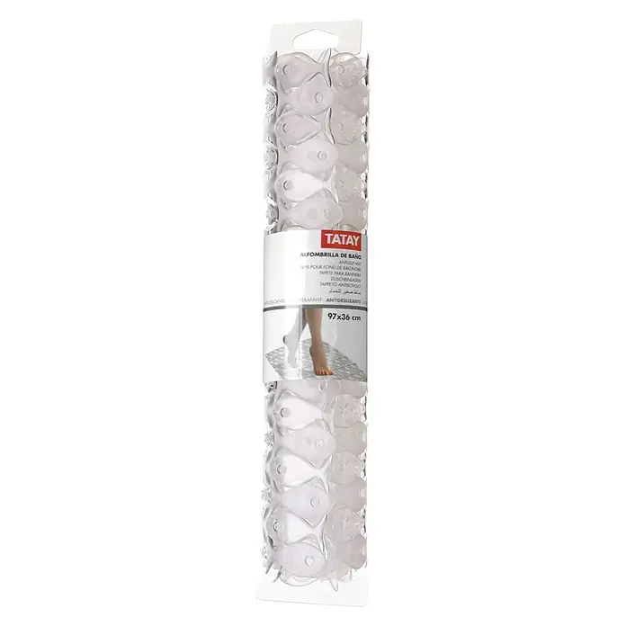 Tatay Alfombra antideslizante - 36 x 97 cm, Blanco