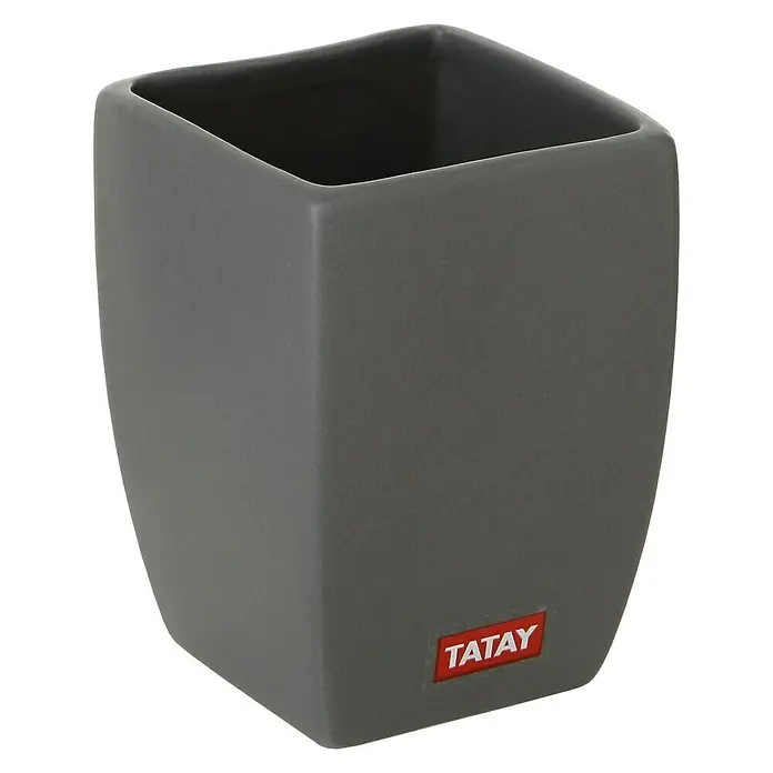 Tatay Thai Vaso de encimera - Cerámica, Antracita