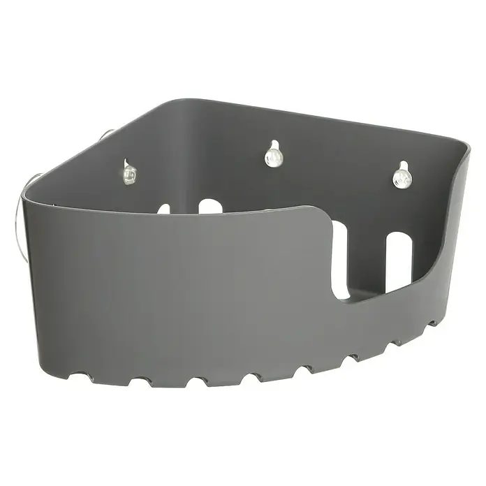 Tatay Cesta de baño angular Standard - 20 x 20 x 11 cm, Gris